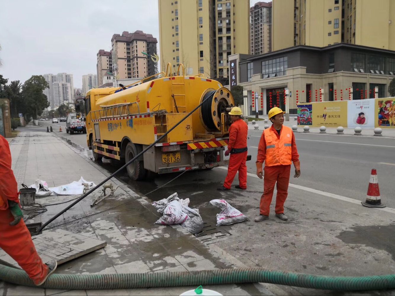 永德排污管道清淤-管道清洗
